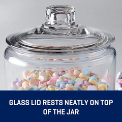 Large clear canister for kitchen pantry storage