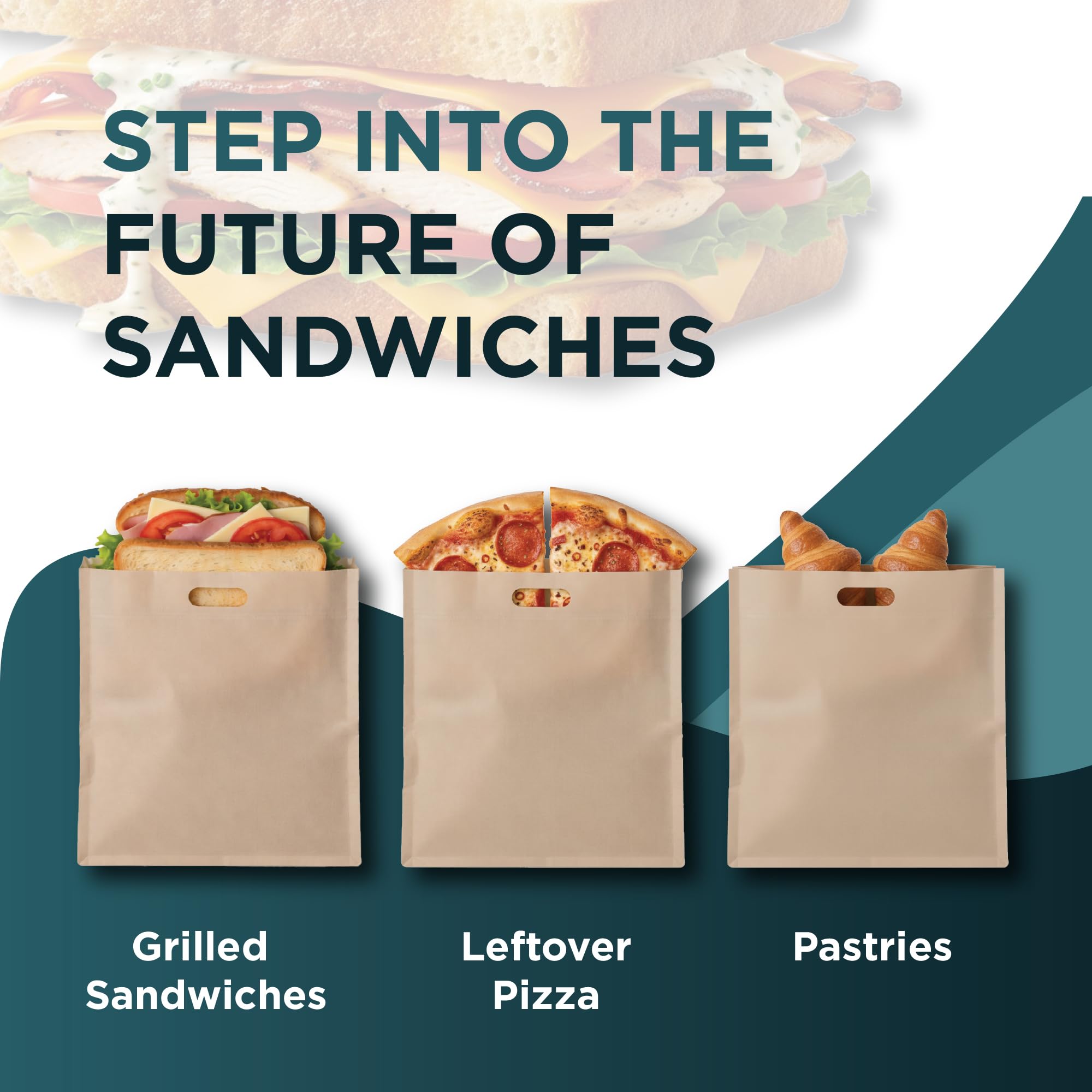 Toaster bags for sandwiches 8 pack alt text