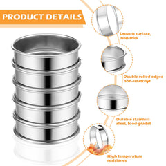 Tobeelec crumpet rings 8cm silver