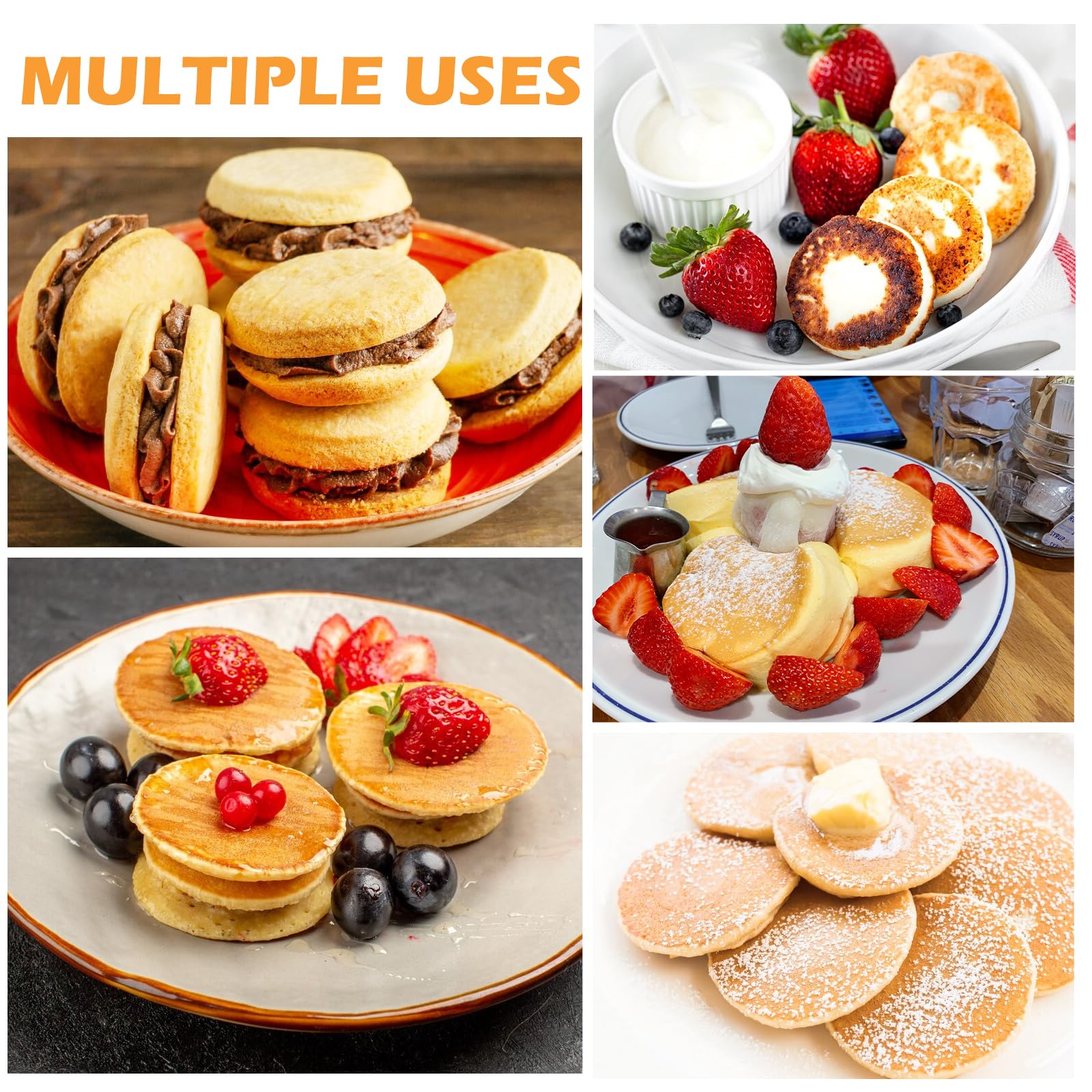 Tobeelec English muffin rings 8cm diameter