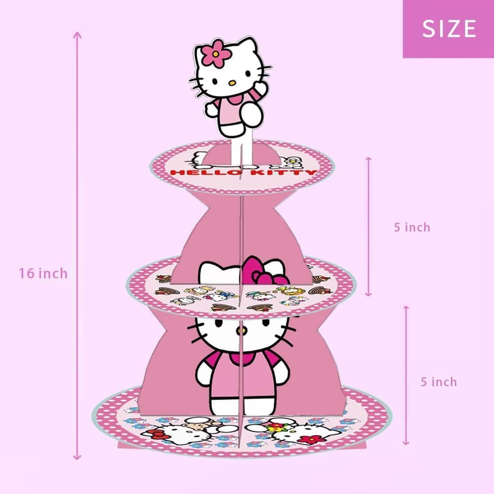 TOCKFIT three tier cupcake stand displaying cupcakes and desserts