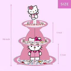 TOCKFIT three tier cupcake stand displaying cupcakes and desserts