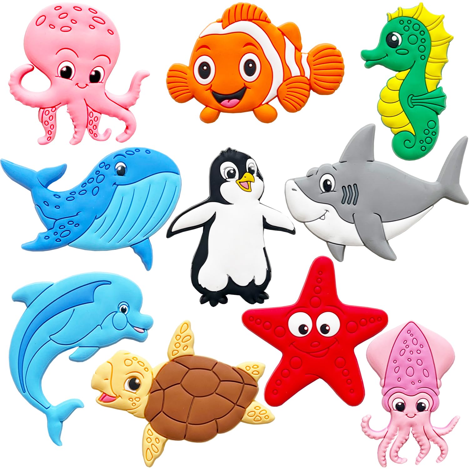 Toddler fridge magnets kids ocean theme set