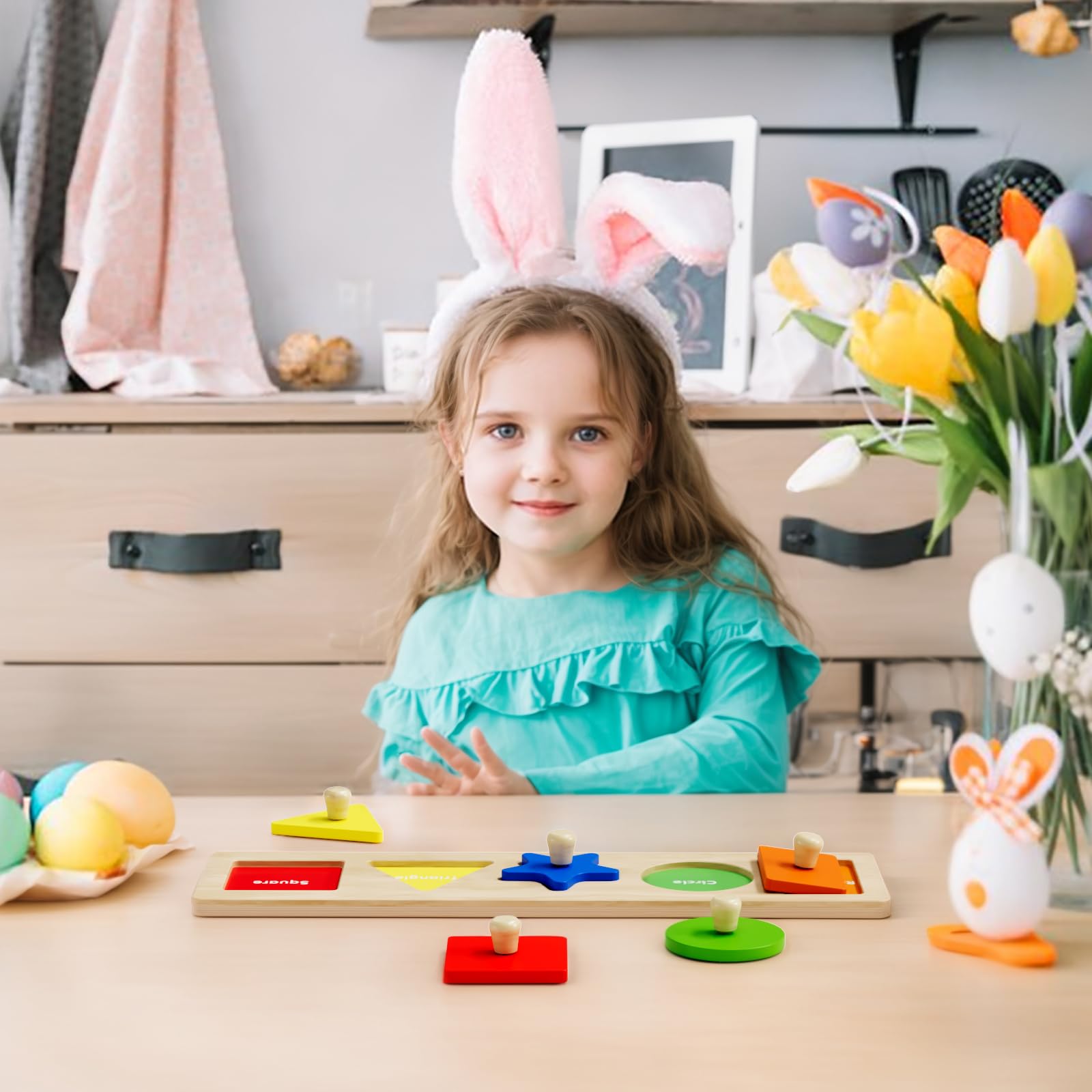 Giftable wooden puzzle for babies and toddlers
