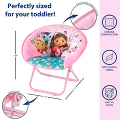 Foldable toddler saucer chair designed for easy storage