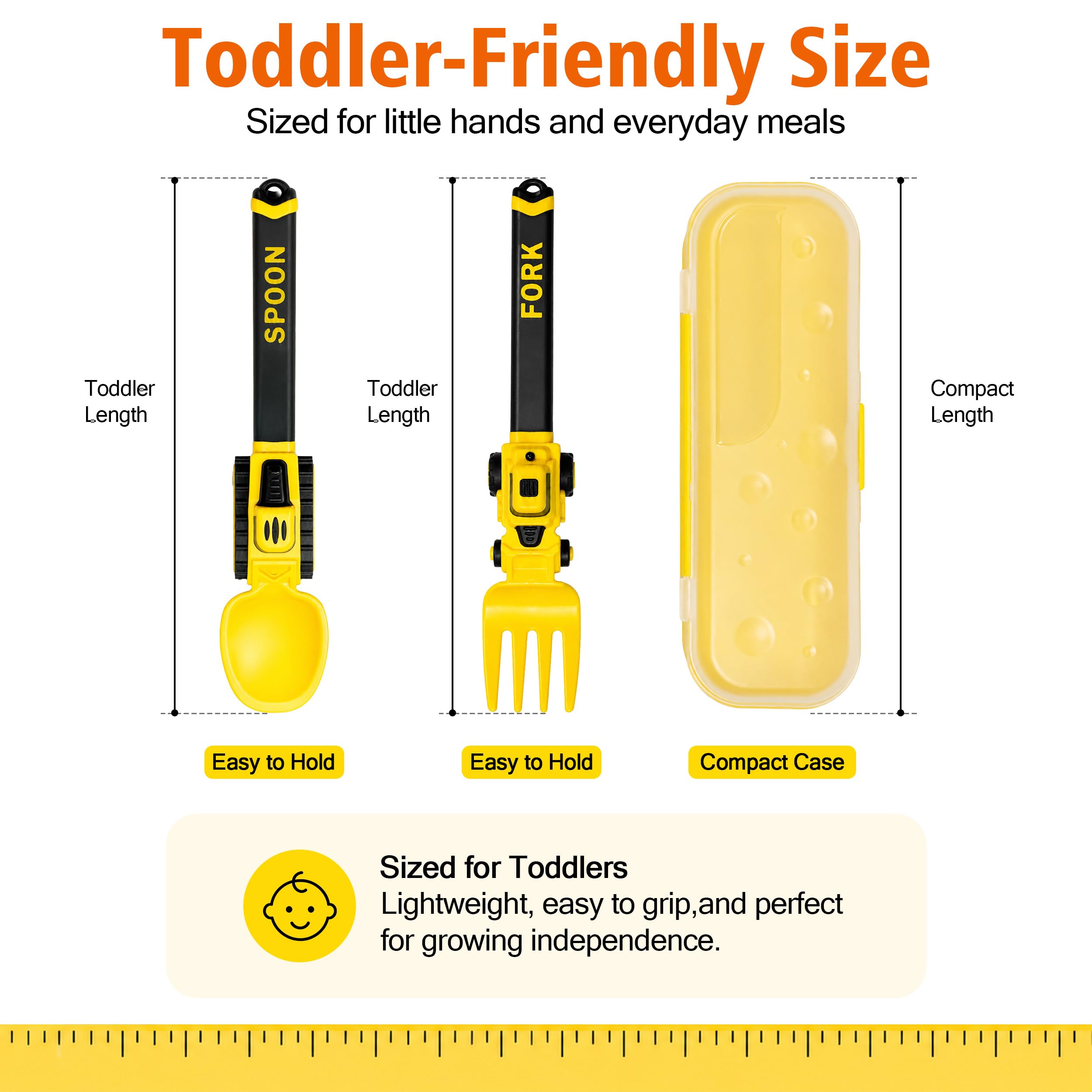 Storage case keeps fork and spoon together