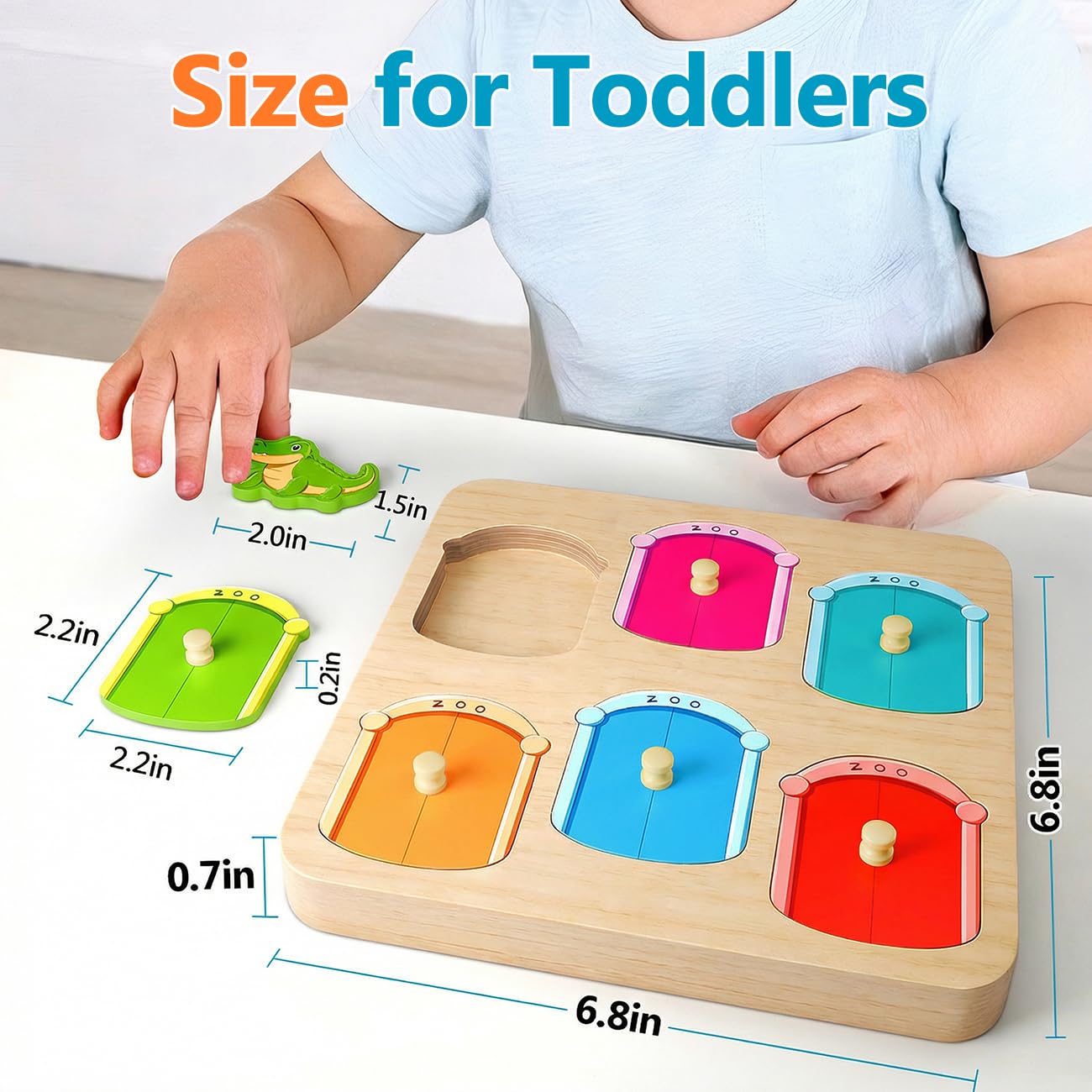 Montessori inspired educational toy for 12-18 month olds