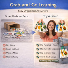 Toddlers flashcards ages 2-3 laid out
