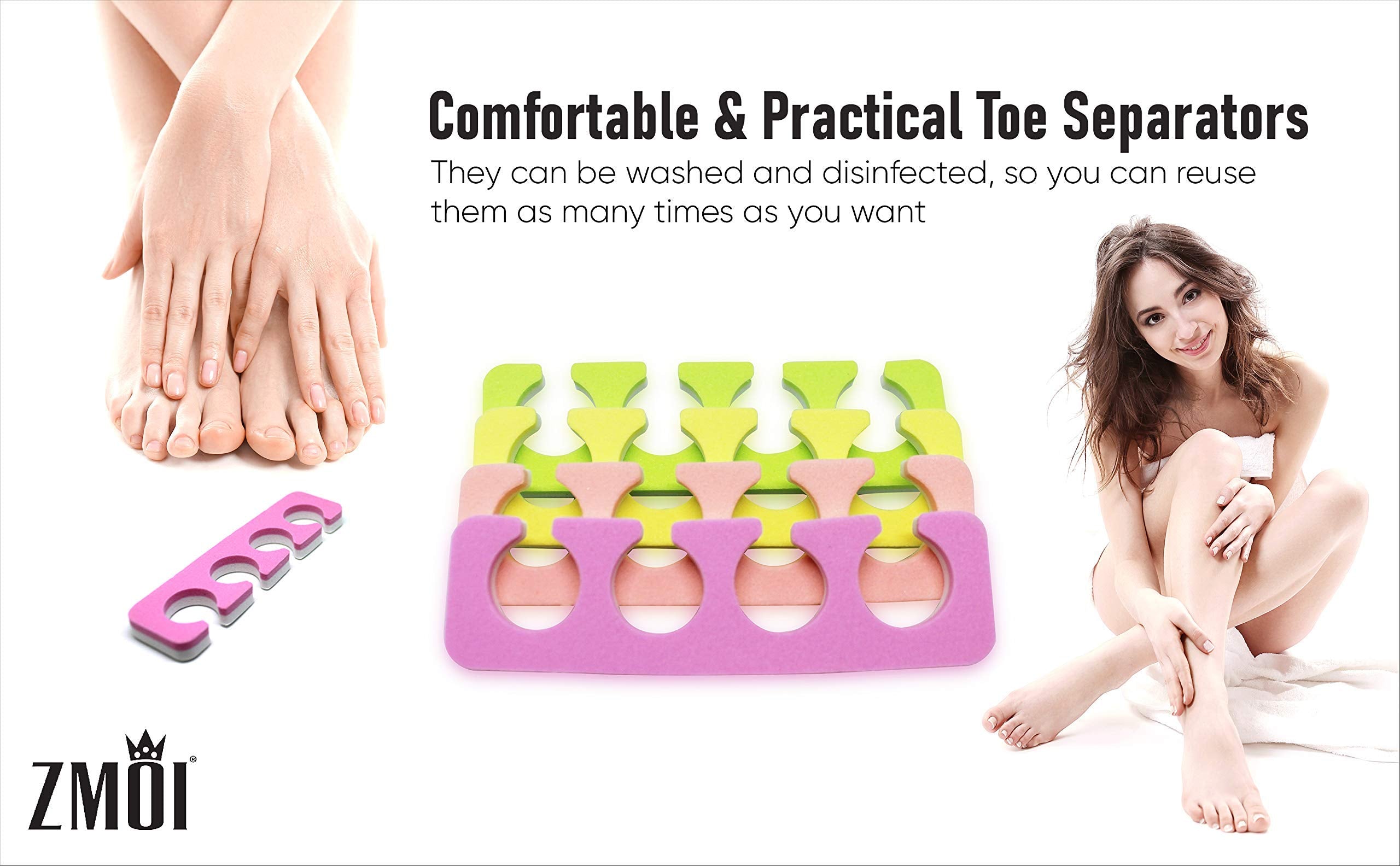 Toe separators gift box ZMOI pedicure kit image