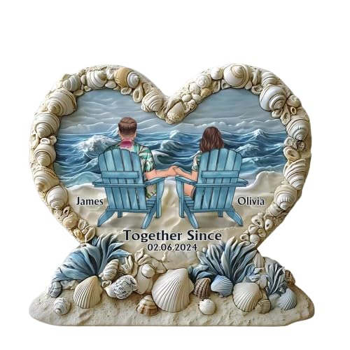 Together Since 3D effect acrylic plaque front view