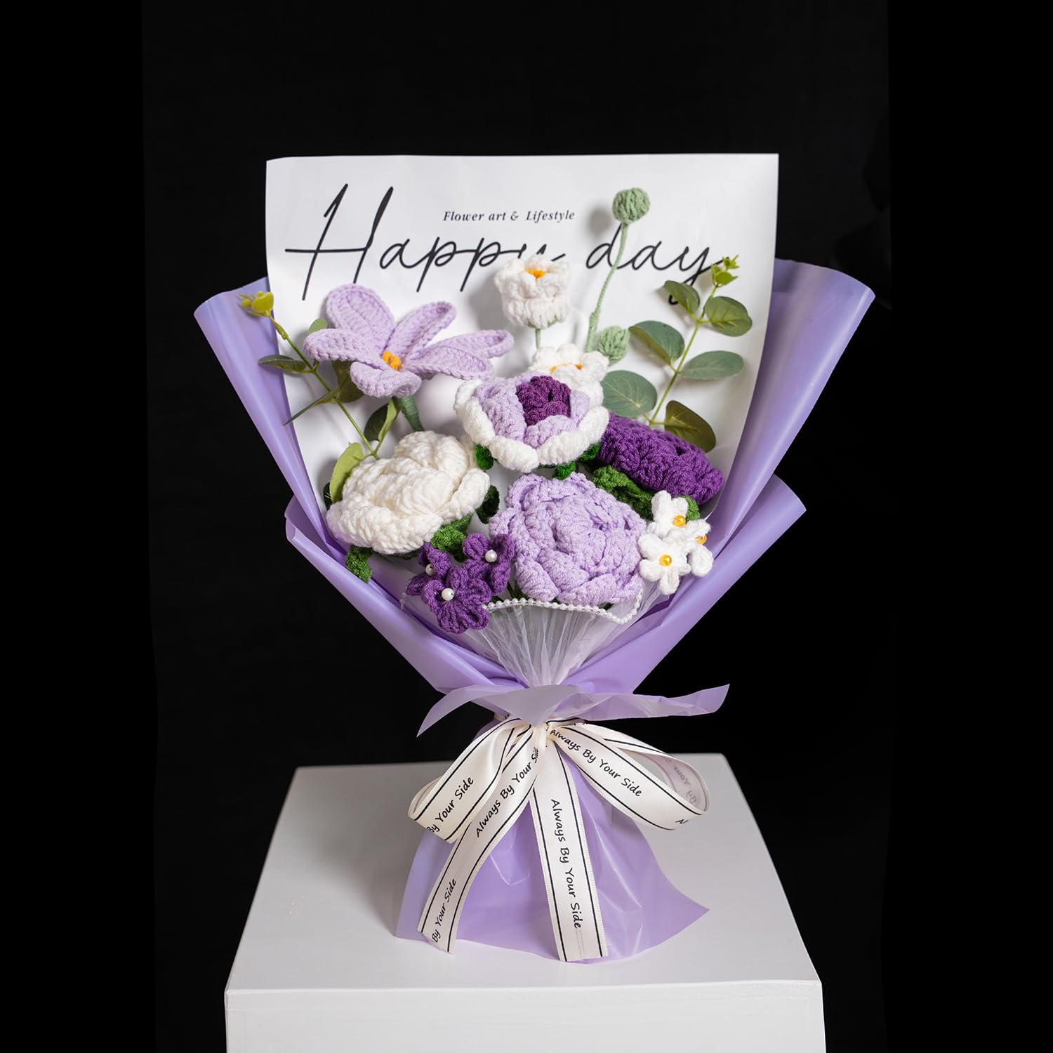 Tokatan handmade crochet bouquet fully assembled ready to display or gift