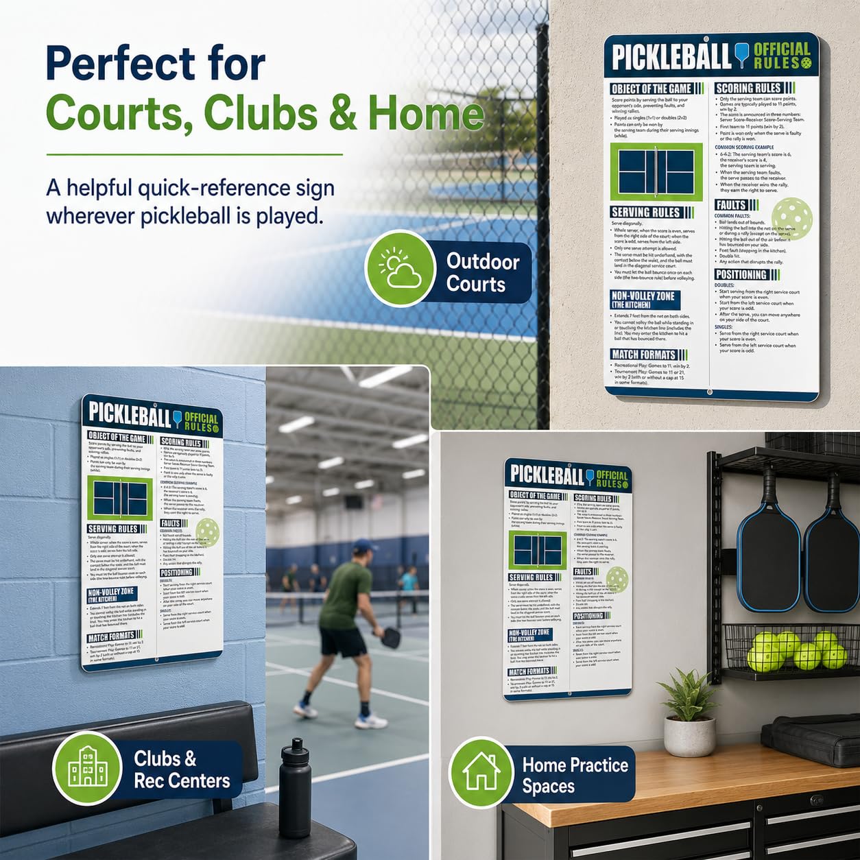 Made in Tomball Texas pickleball sign design