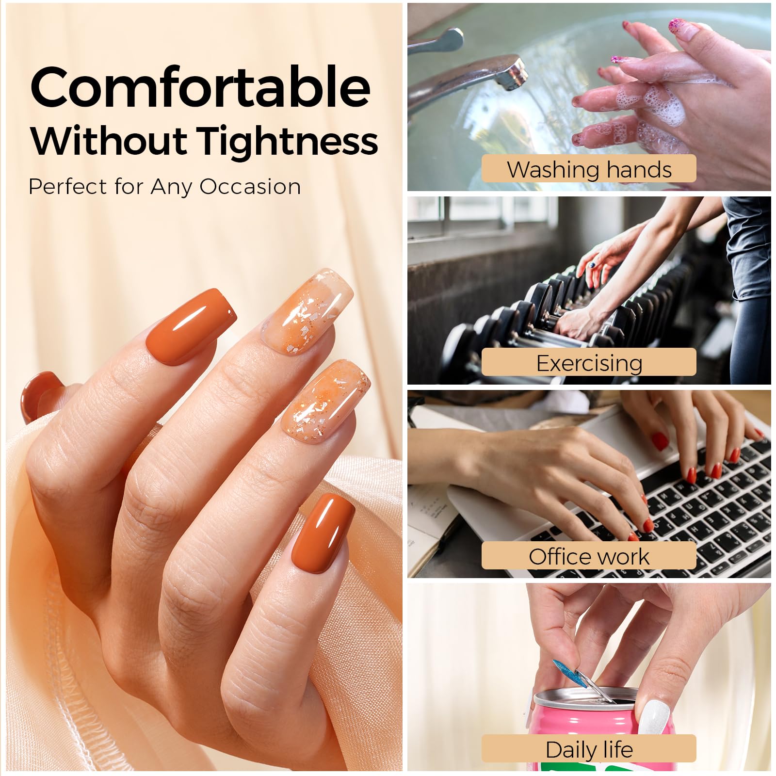 5 in 1 nail glue base coat strengthener builder rhinestone