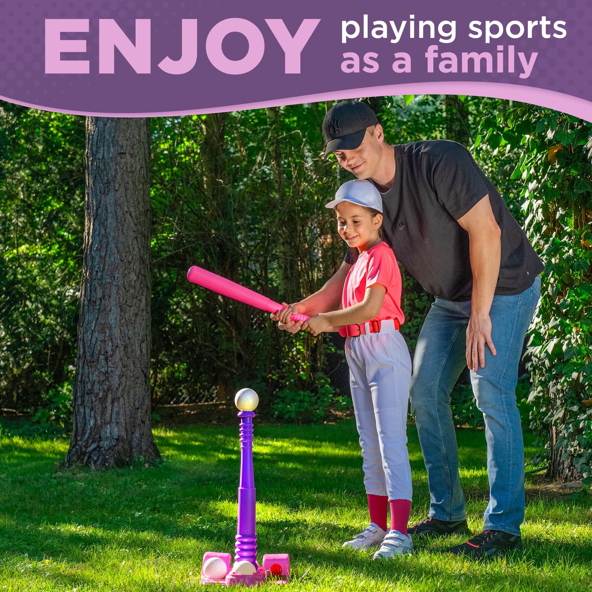 Adjustable tee on TOMLEON T Ball Stand