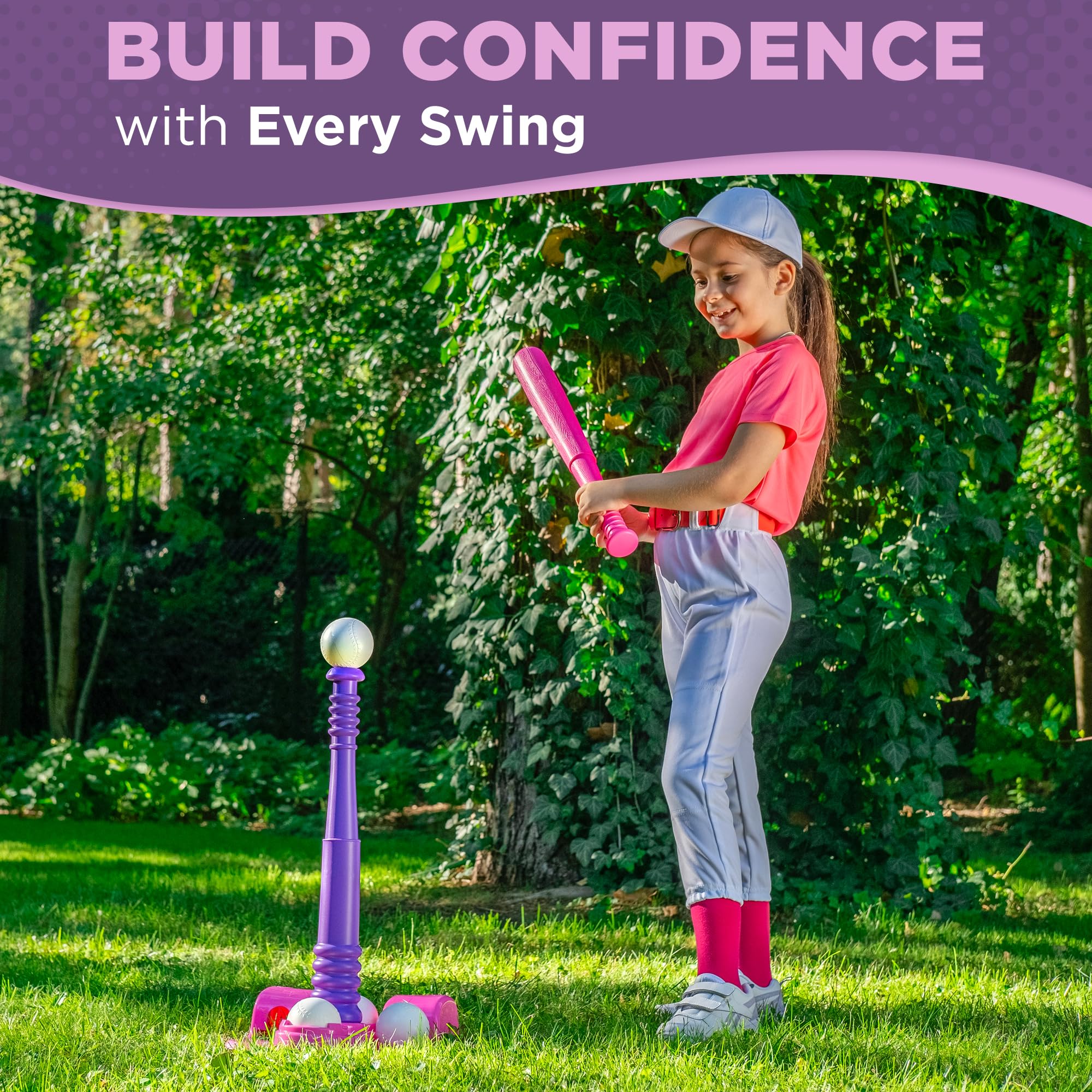 TOMLEON T Ball Stand and baseball bat components