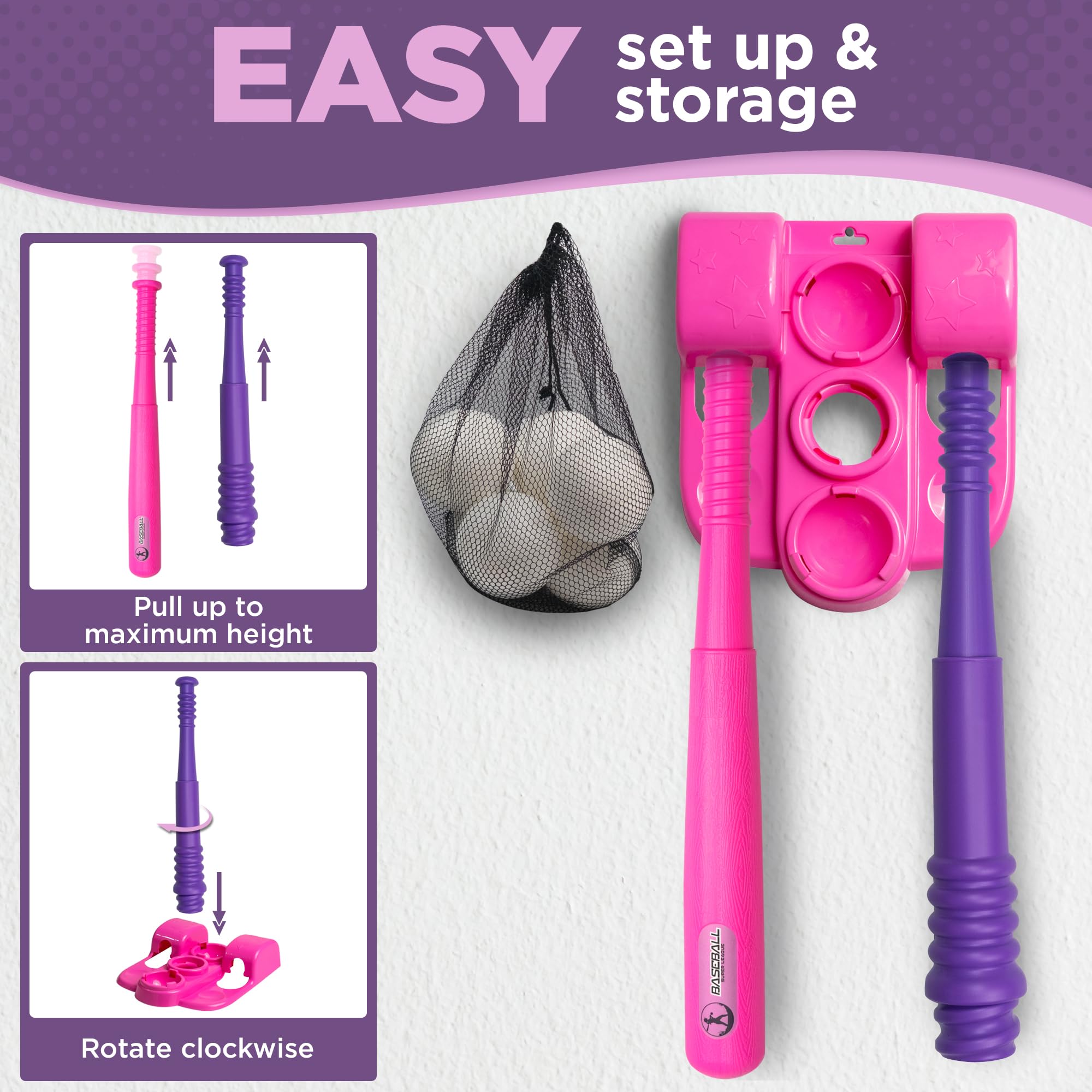 TOMLEON T Ball Stand for ages 3-5 and 5-8