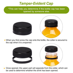 TOMNK thick food-grade PET juice bottles