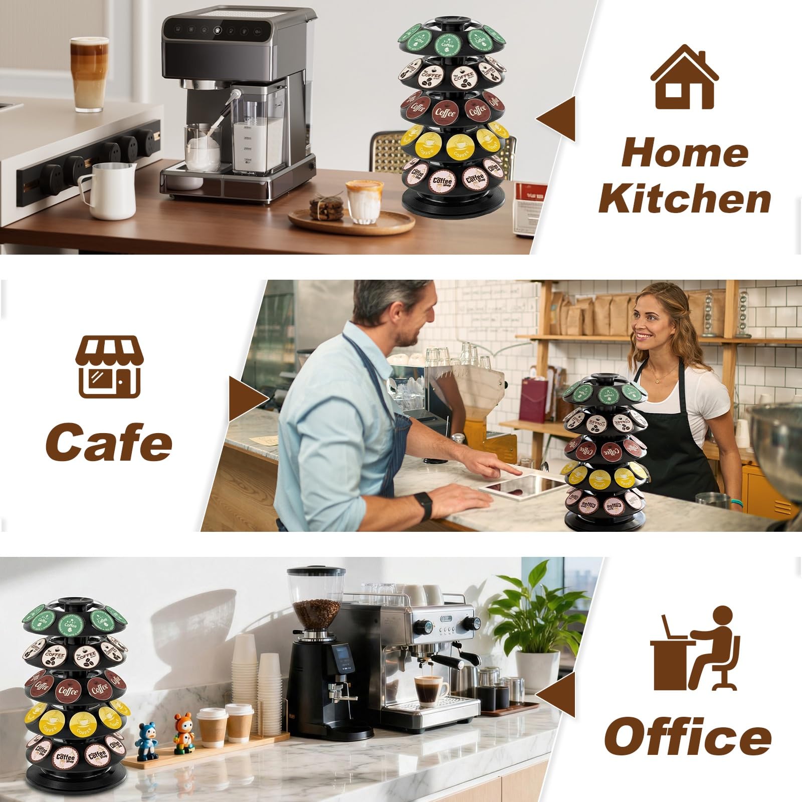 Dolce Gusto compatibility slots on TOMSHUB holder