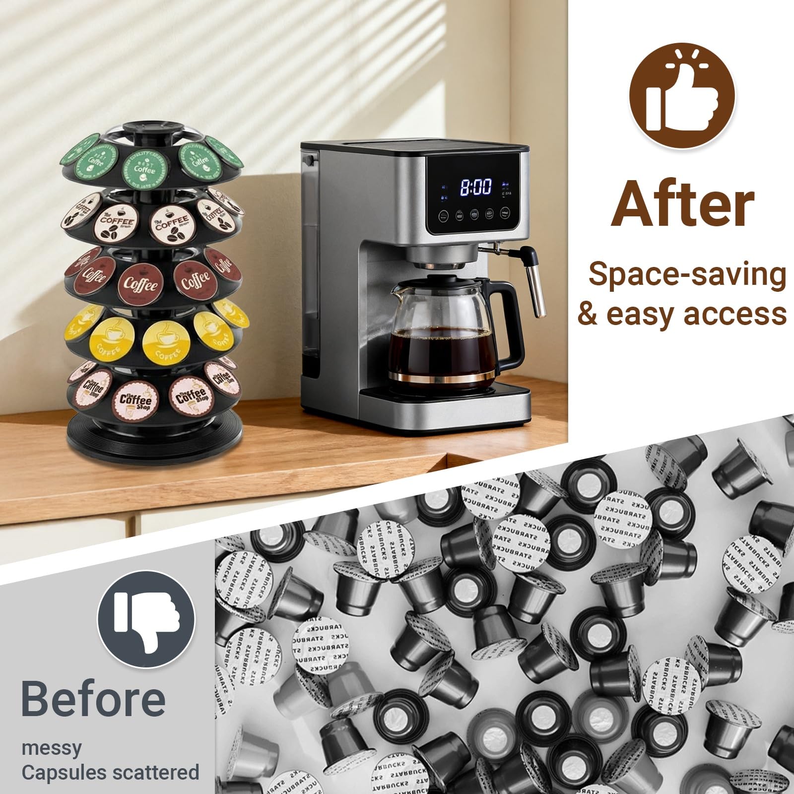 Durable scratch resistant plastic with weighted base
