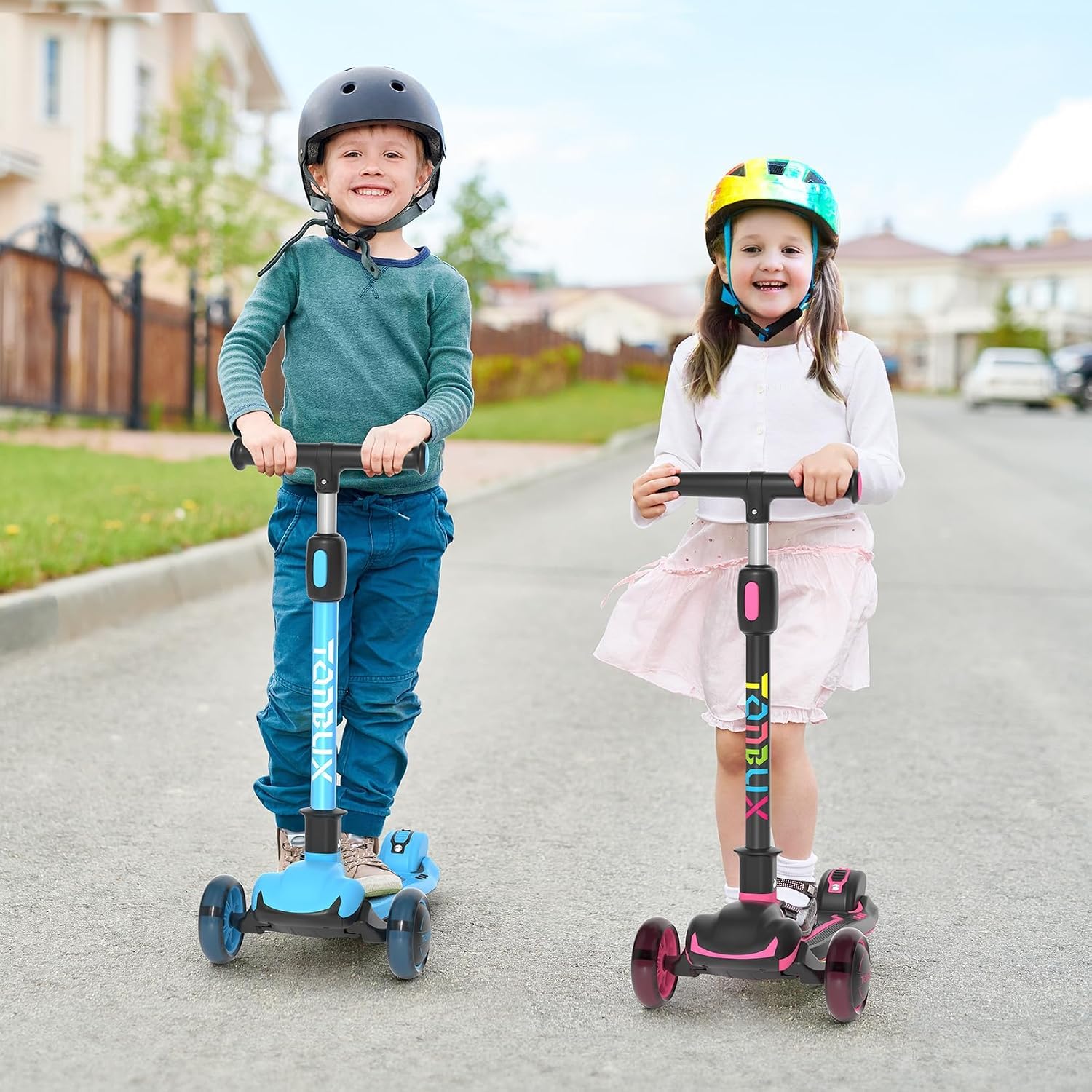 No assembly required TONBUX kids scooter ready to ride