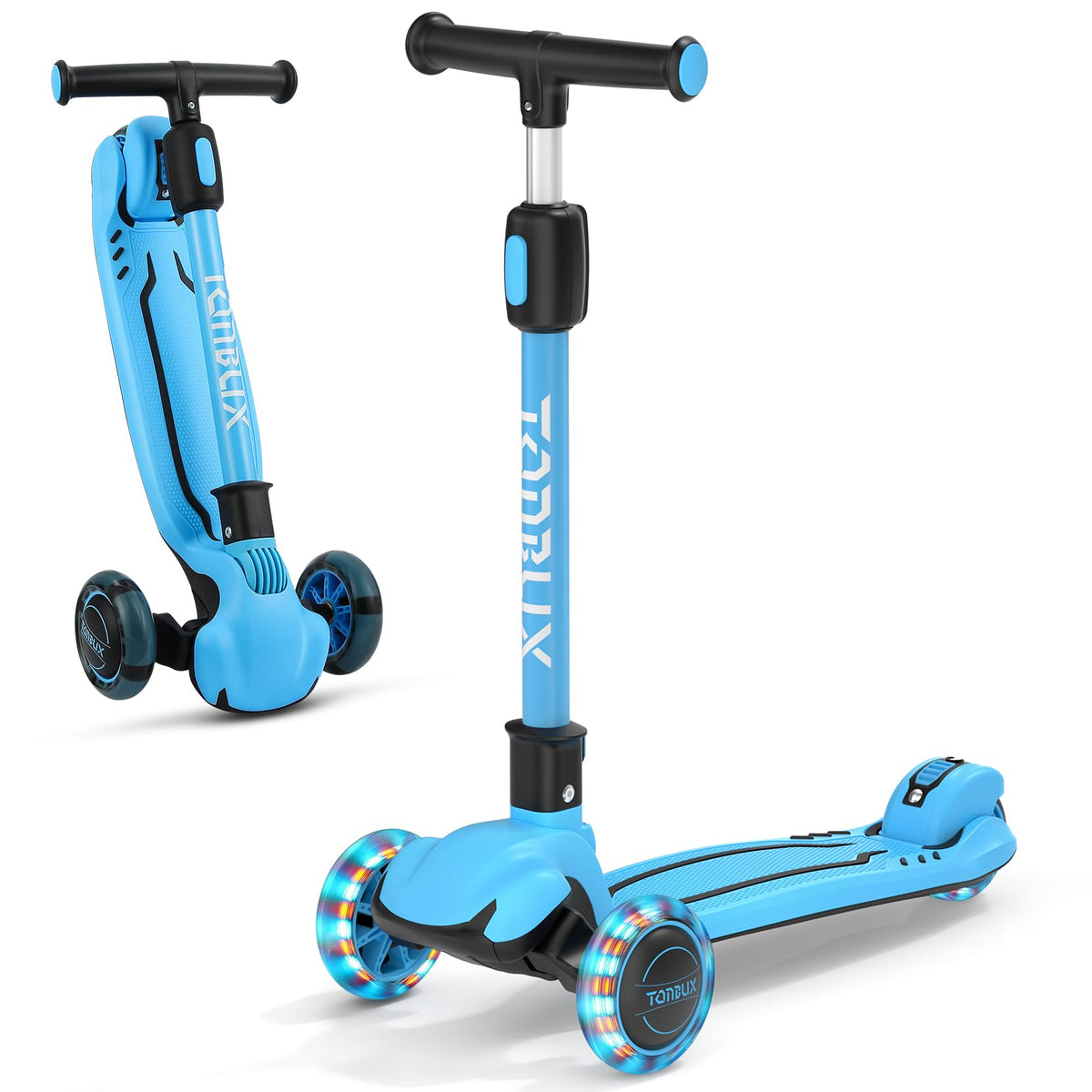 TONBUX Kids Scooter adjustable height 24.5 to 34 inches
