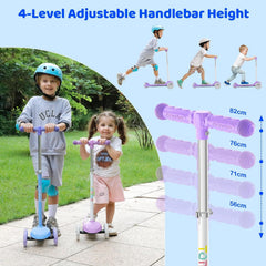 Lean-to-steer design for TONBUX 3-wheel scooter