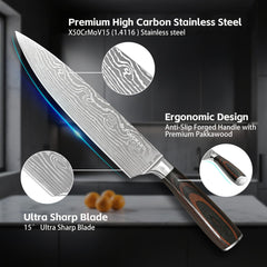 Tongmaru 7 inch Santoku blade