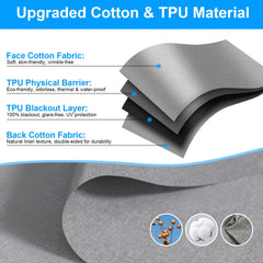 No drill sticky blackout curtains for travel RV skylight