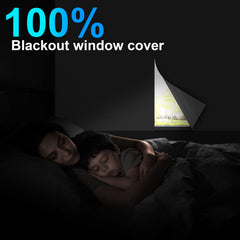 Tooklee upgraded cotton blackout window cover closeup