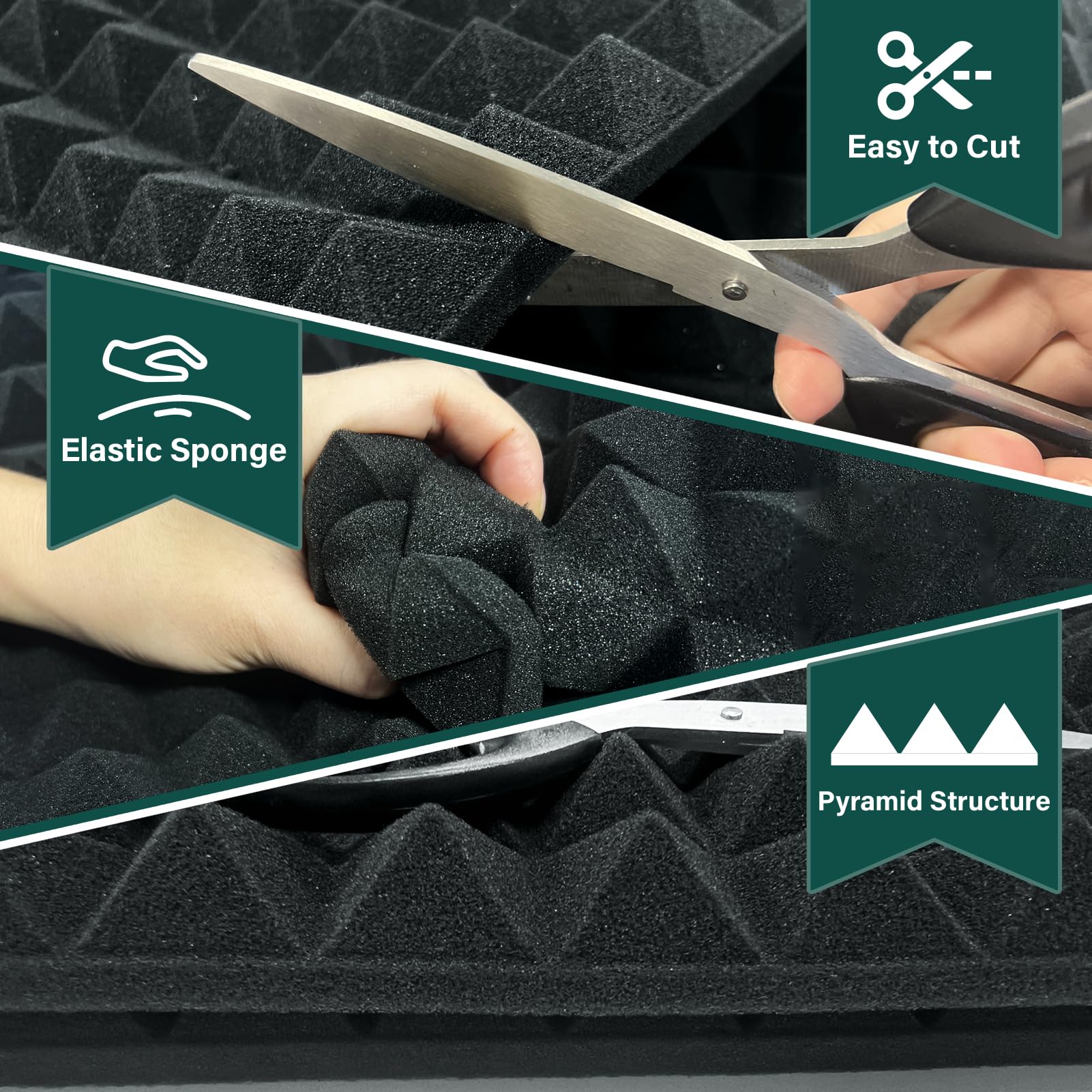anti-slip liner with triangular protrusions for stability