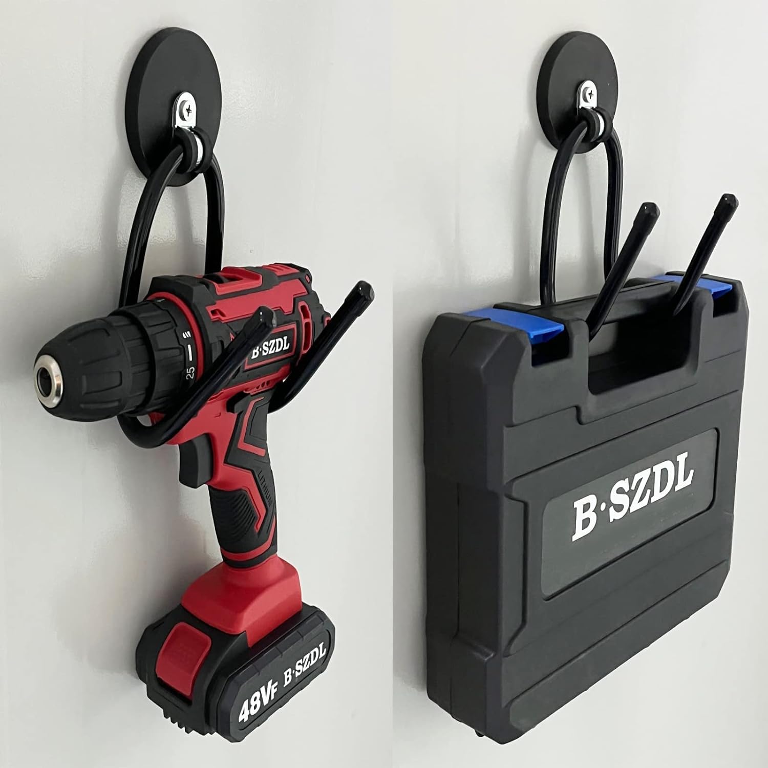 Tool hanger for garden tools and hoses