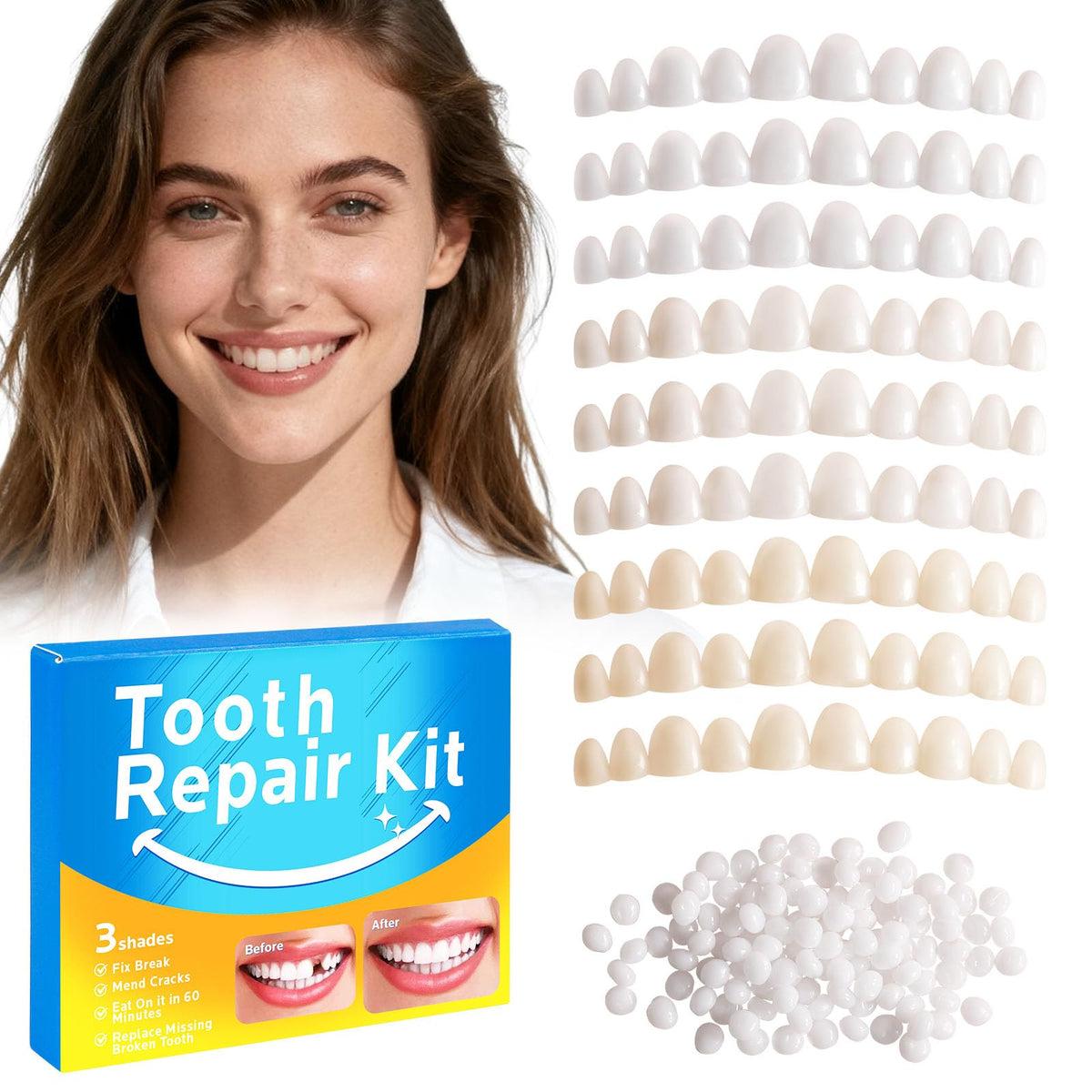 Tooth Repair Kit product image showing packaging