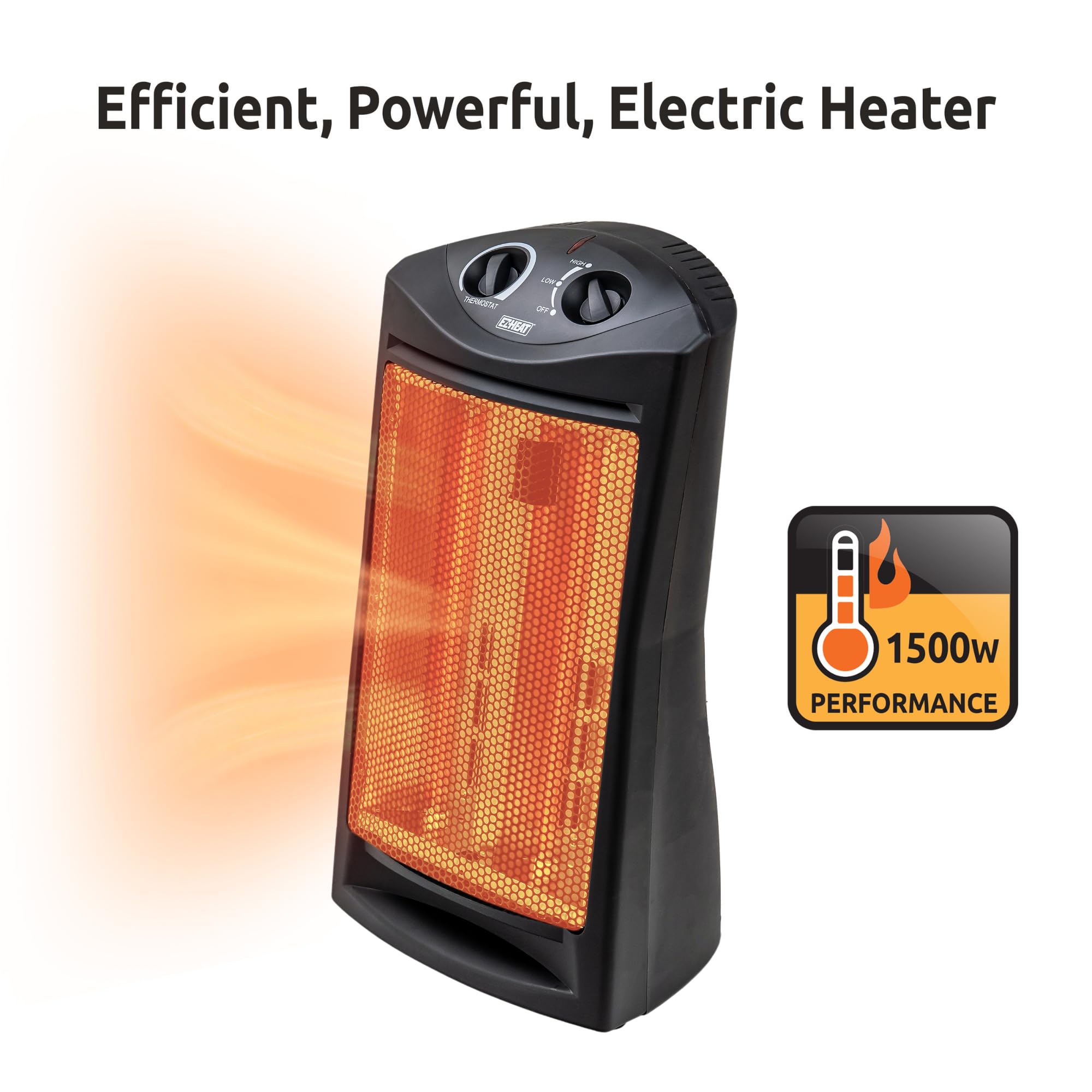 Tip-over safety switch on EZ-HEAT space heater