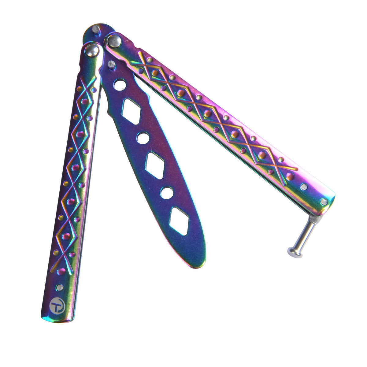 TOPCOM Butterfly Trainer stainless steel with rainbow finish