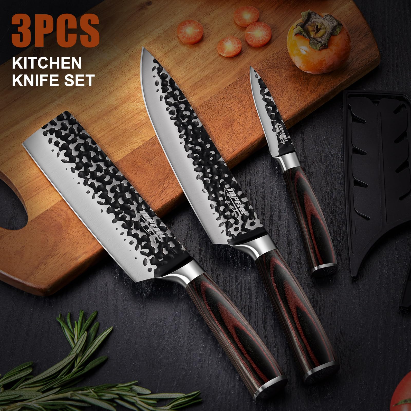 Gift box packaging for Topfeel 3PCS Chef Knife Set