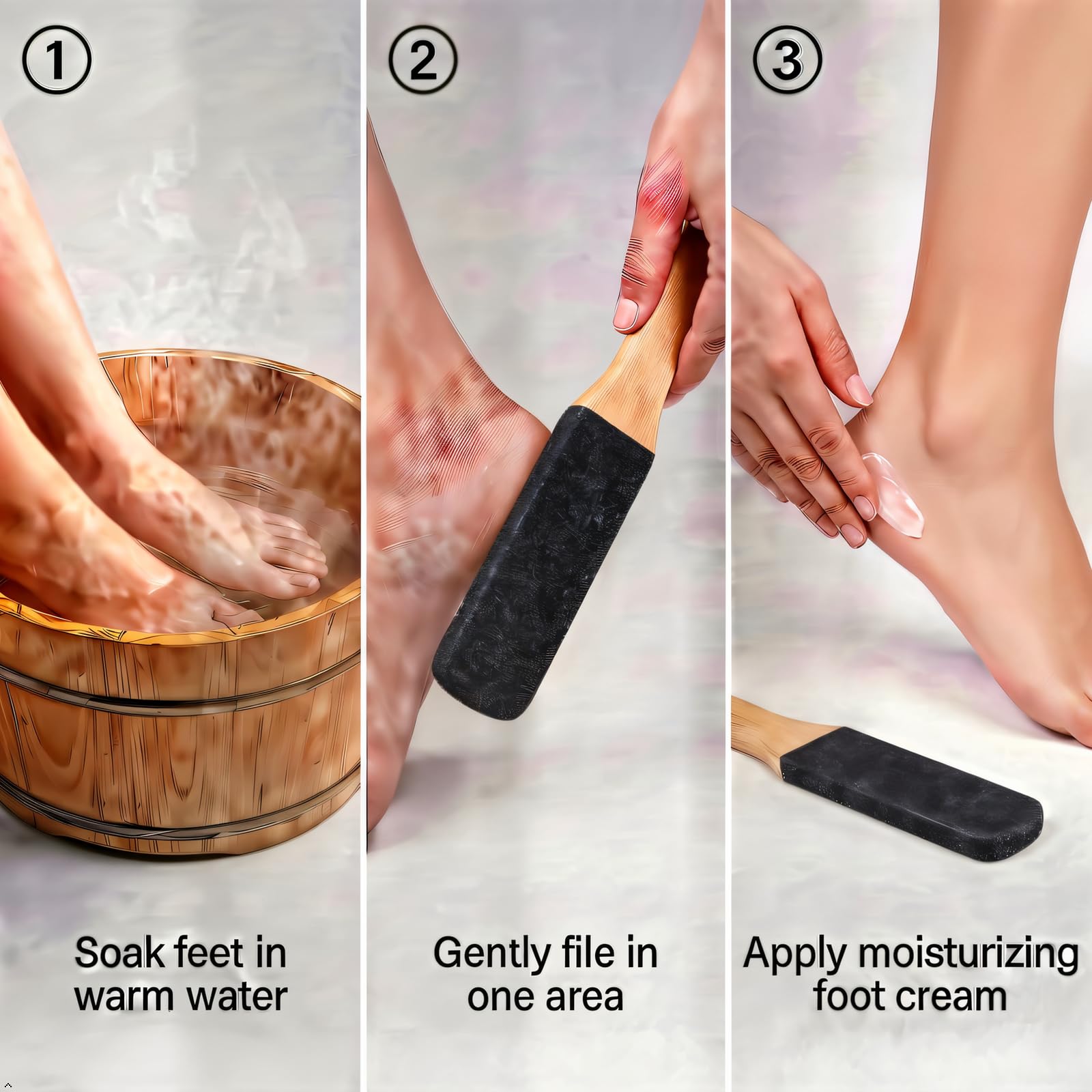 TOPMEET Pedicure Tool targets feet elbows and hands