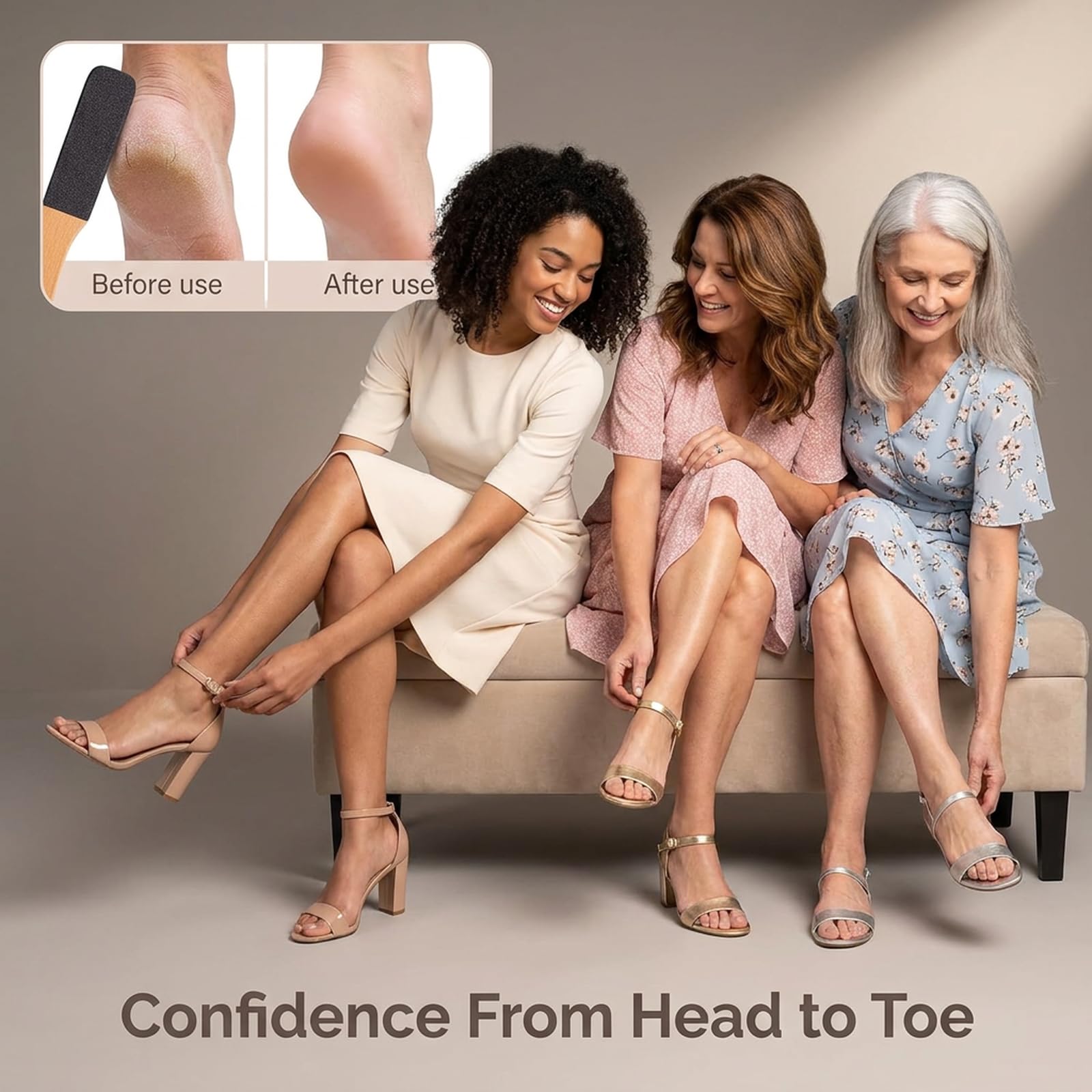 TOPMEET Foot File for salon-quality results at home