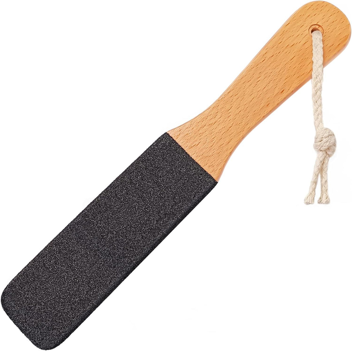 TOPMEET Foot File with 100% long beech handle and silicon carbide head