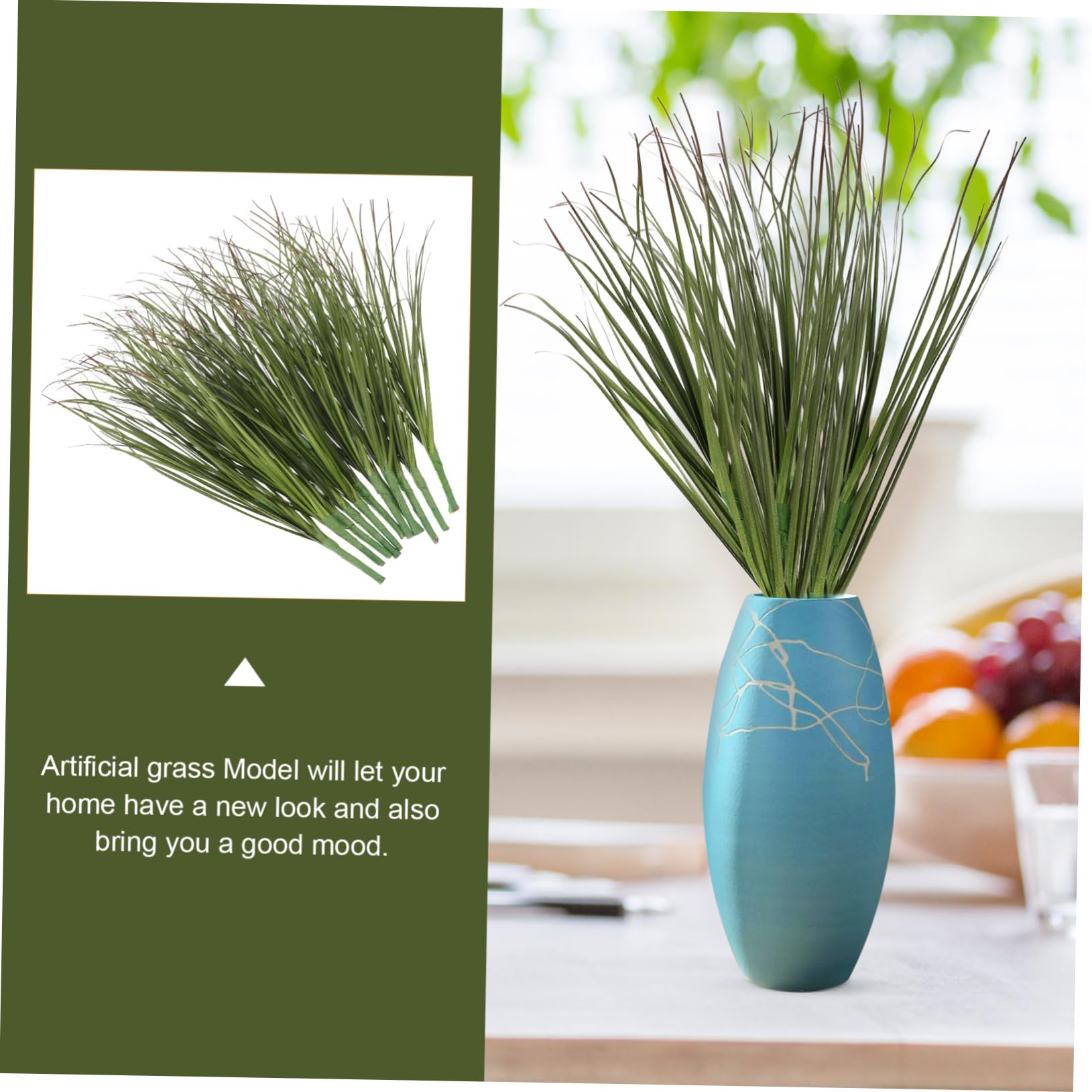 Artificial grass plants topperfun 12pcs pack for decor