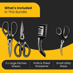 TopShelf Kitchenware four piece set kitchen shears group photo