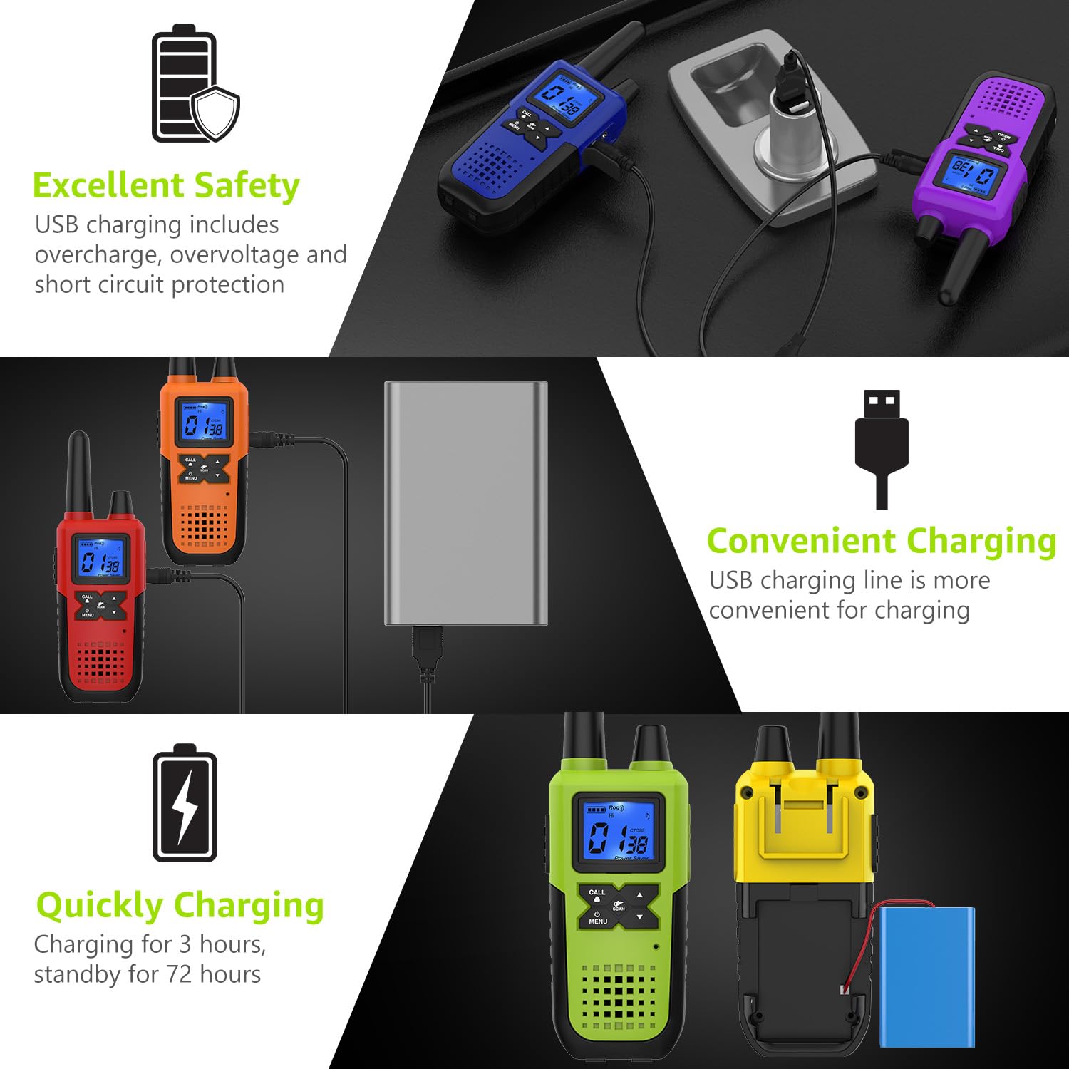 Topsung ivox hands-free feature walkie talkies