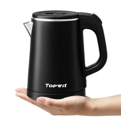 TOPWIT 0.8L small electric kettle stainless steel interior