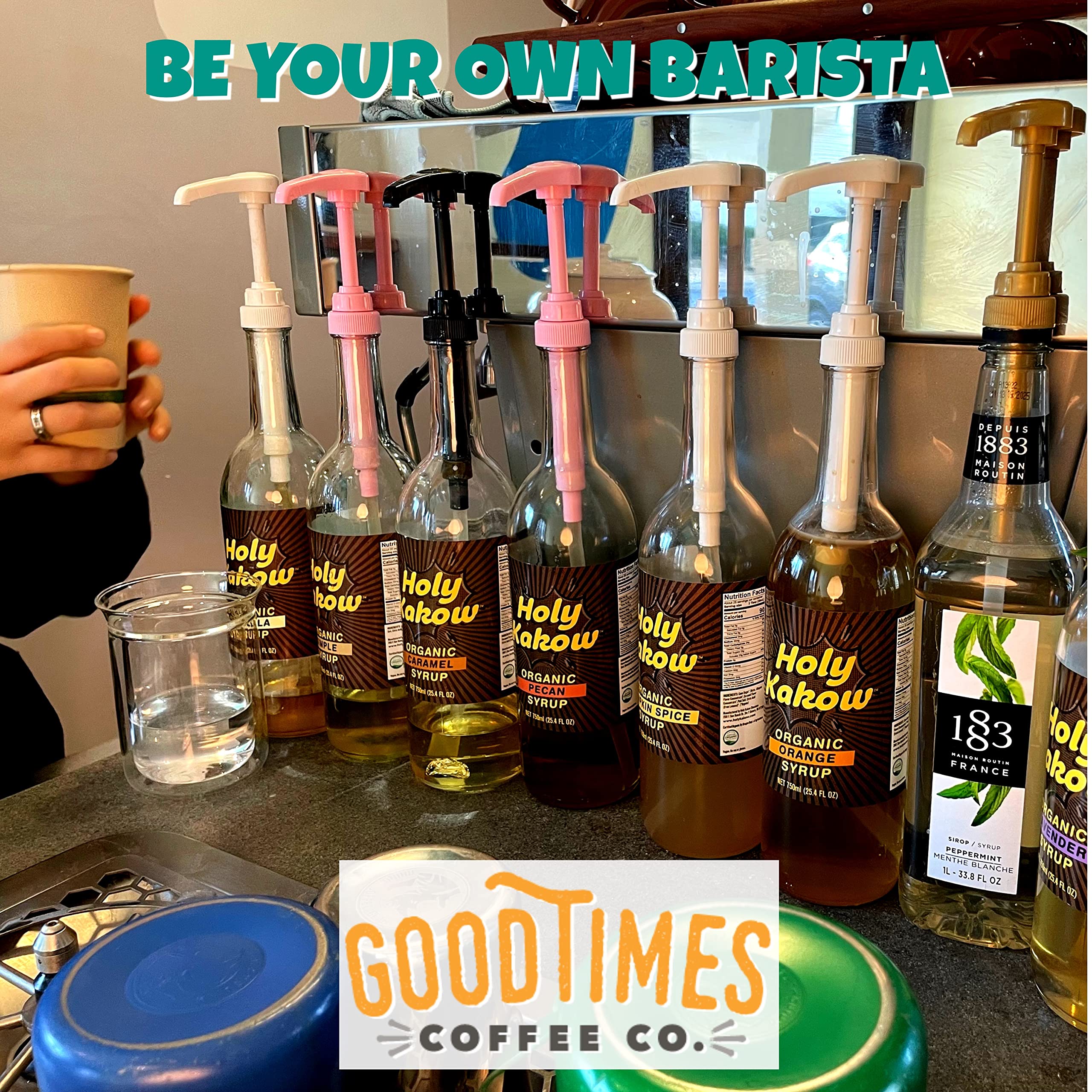 Compatible with DaVinci 750ml syrup bottles