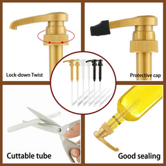 Leak proof syrup pump with protective cap