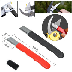 Alloy steel knife sharpener with non-slip handle