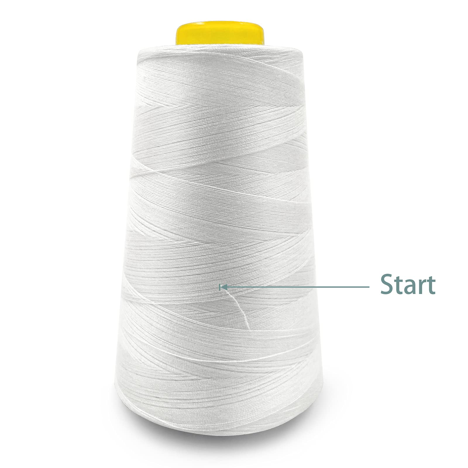 Tortoise polyester thread 40S/2 white for all purpose sewing