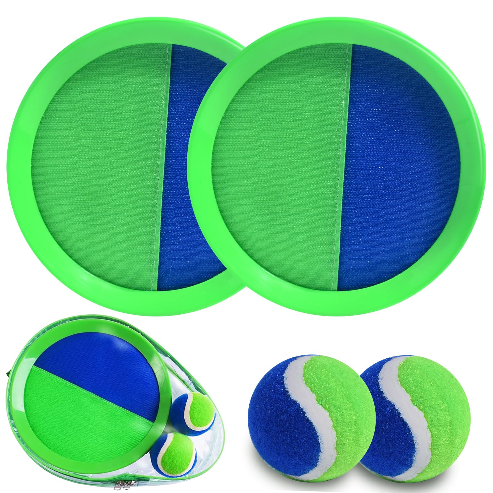 Toss and Catch Ball Set with two paddles and two balls