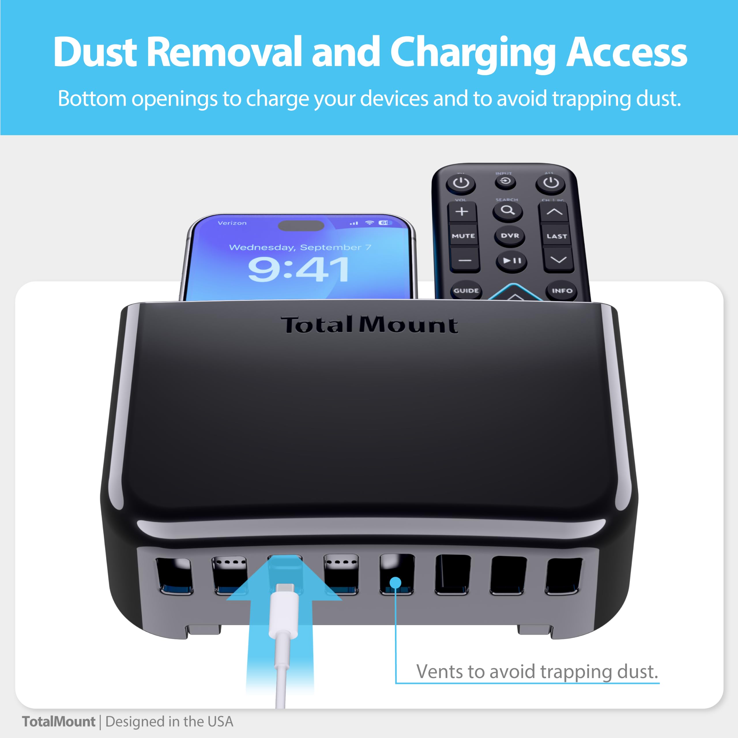 TotalMount remote holder screws included in packaging