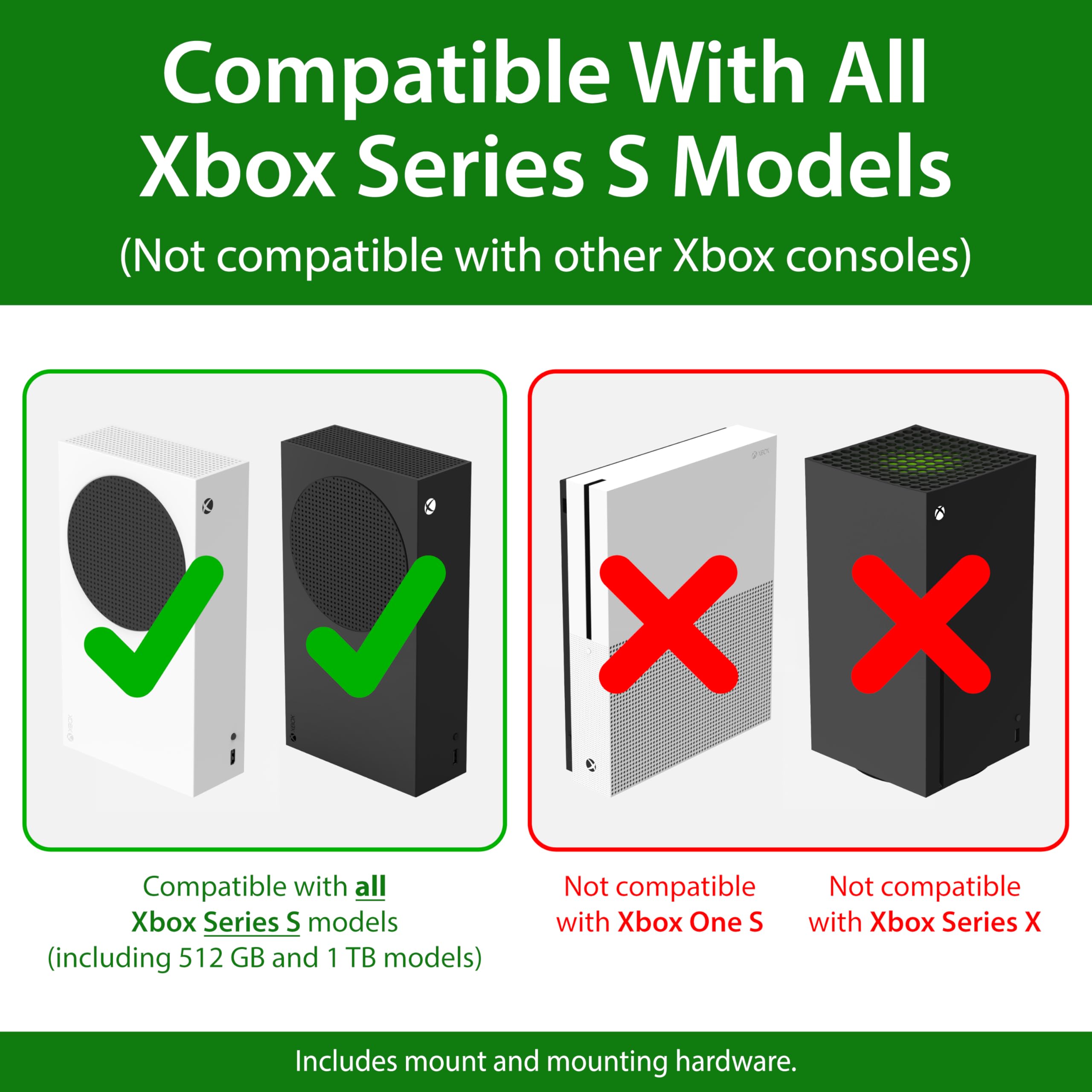 TotalMount wall mount designed in the USA for Xbox Series S
