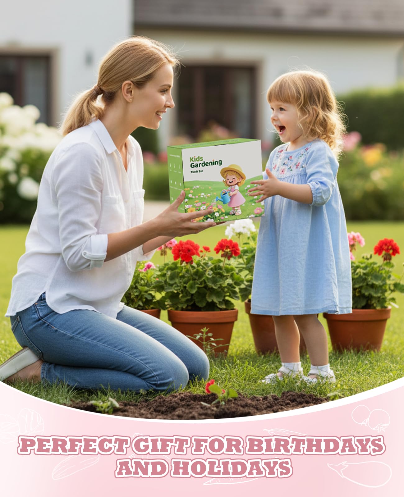 Outdoor learning toy kit for kids and toddlers